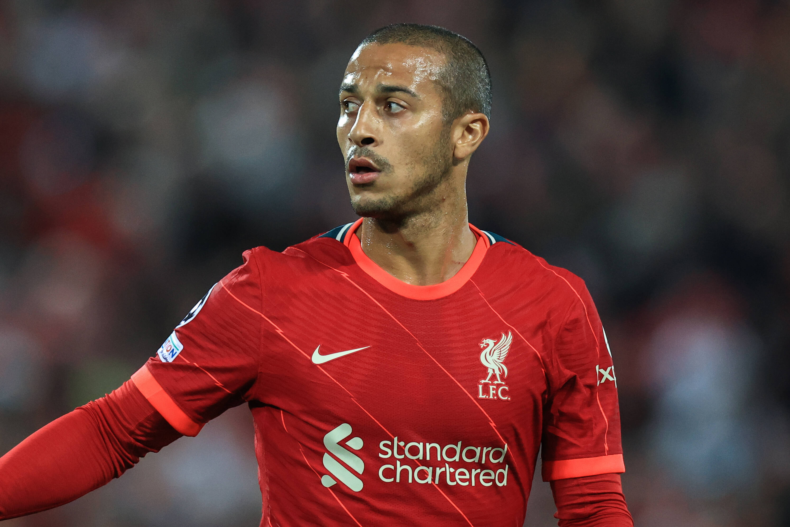 Liverpool midfielder Thiago Alcantara