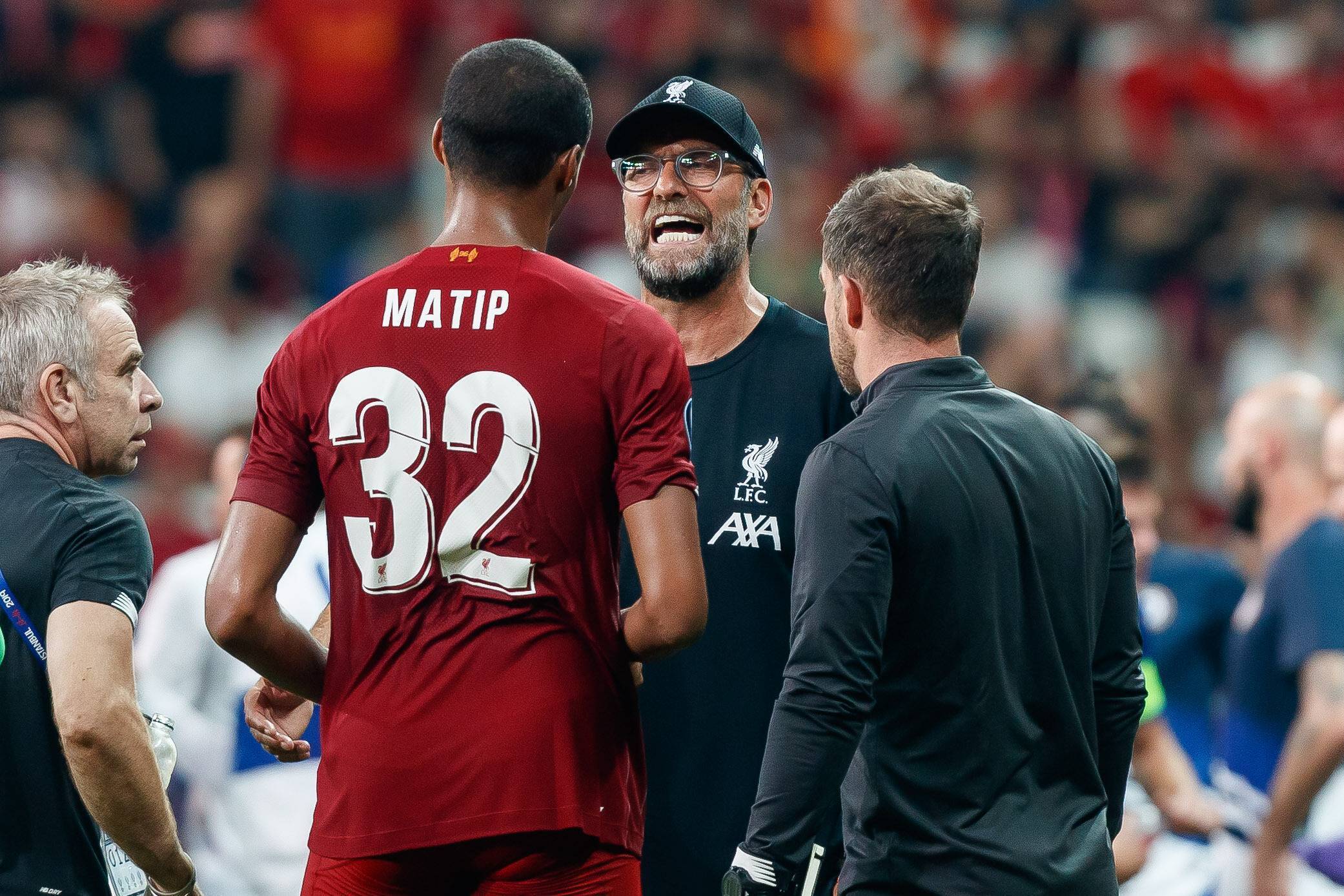 Joel Matip and Jurgen Klopp