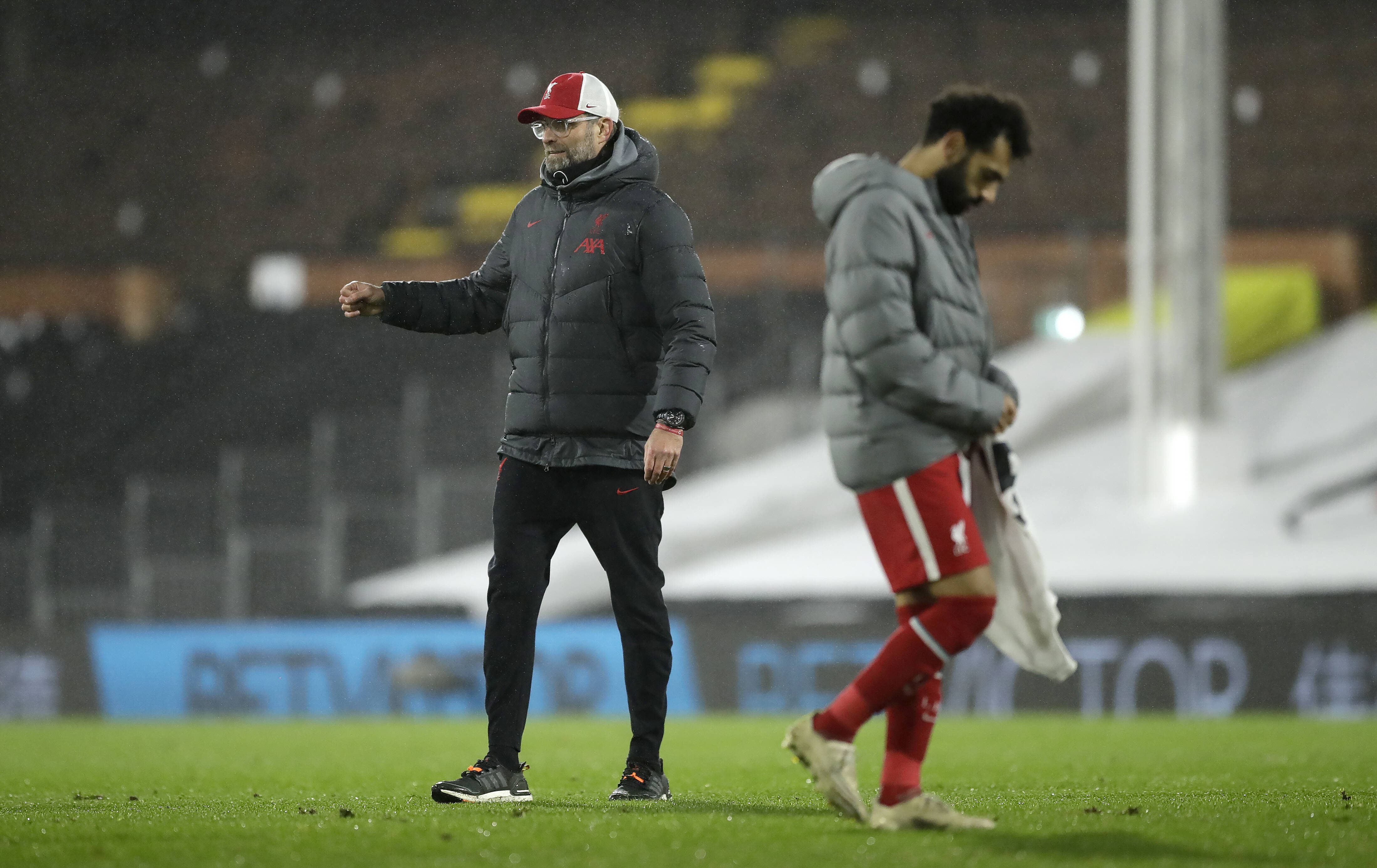 Mo Salah and Jurgen Klopp