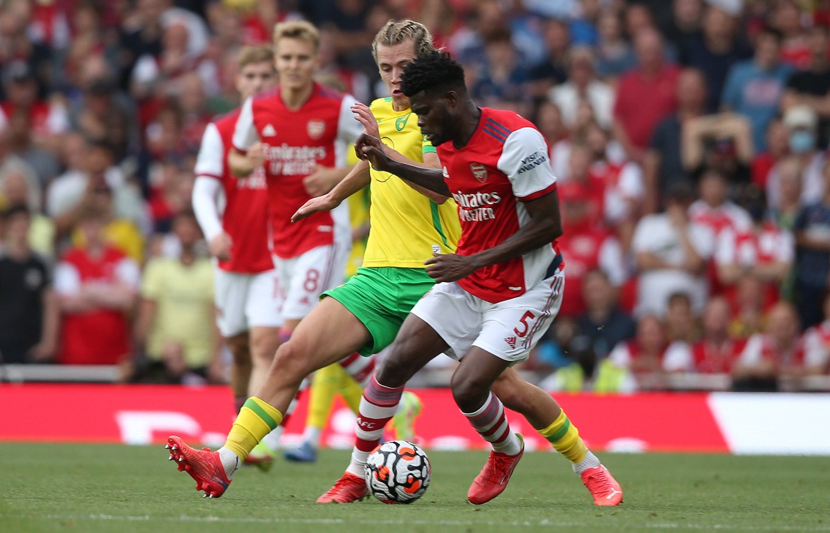 Arsenal vs Norwich Thomas Partey