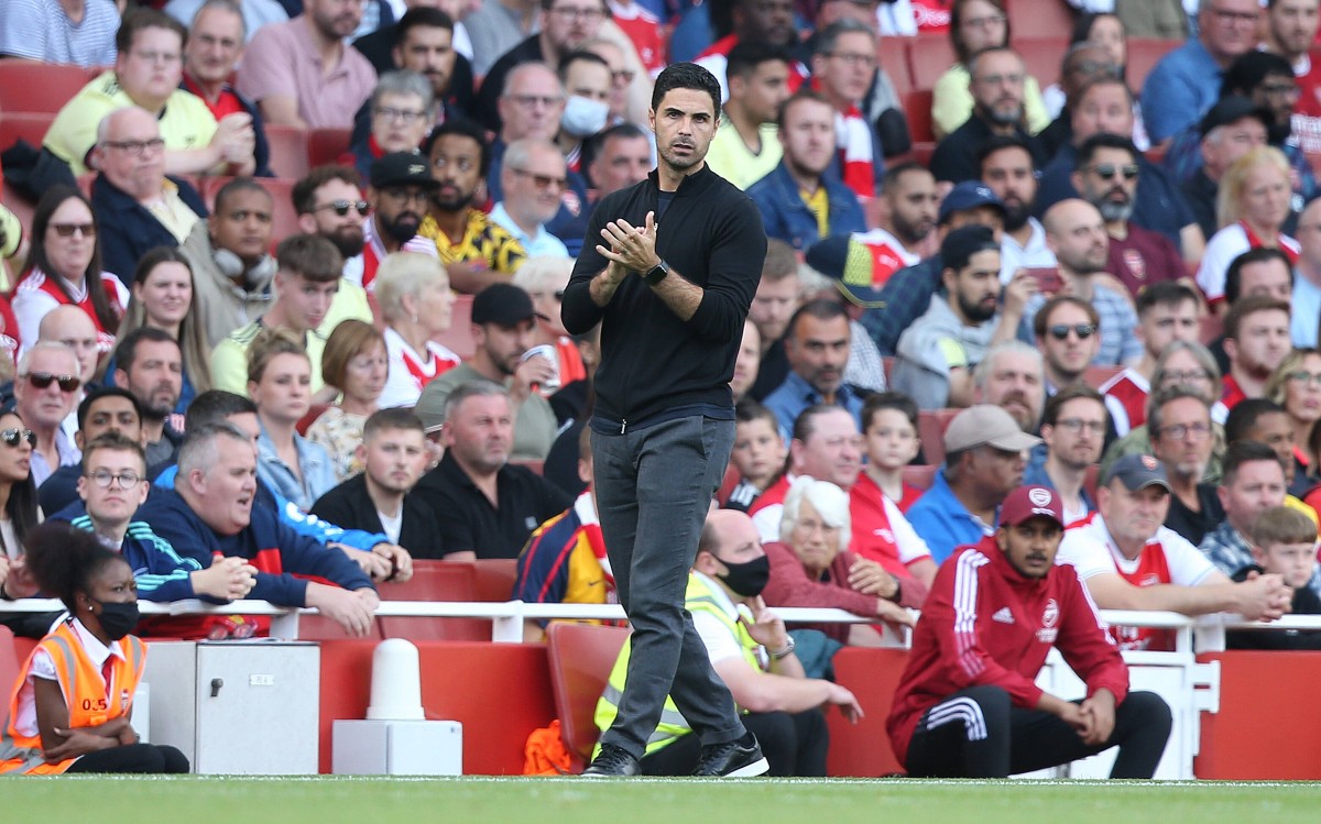Arteta Arsenal Emirates Stadium 2021-22