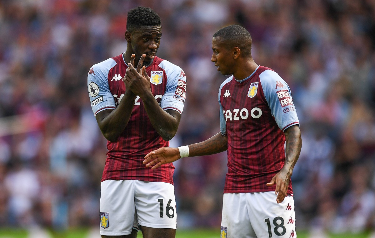 Axel Tuanzebe Ashley Young Aston Villa