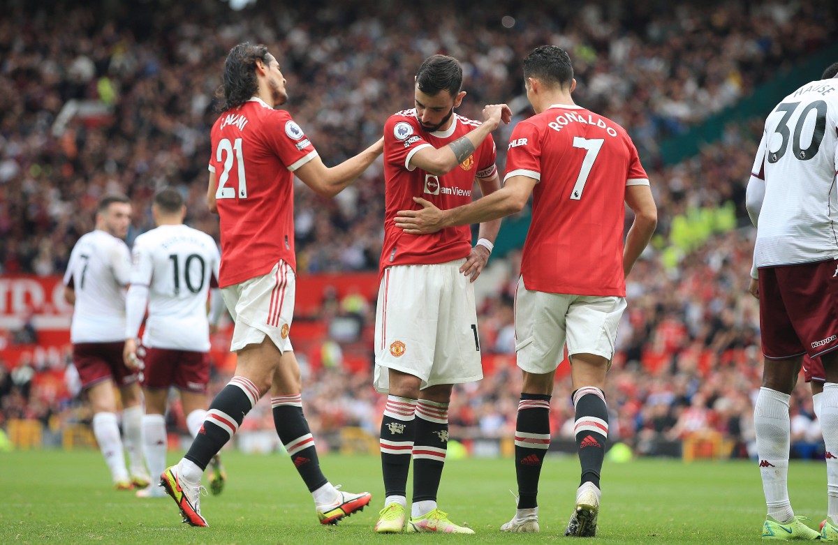 Cavani Fernandes Ronaldo Manchester United Villa
