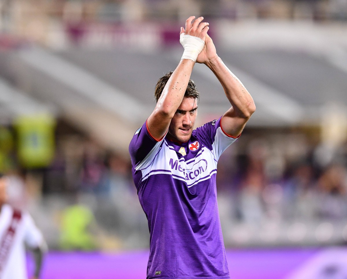 Fiorentina striker Dusan Vlahovic