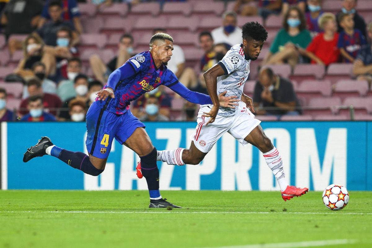 Kingsley Coman Bayern vs Barca