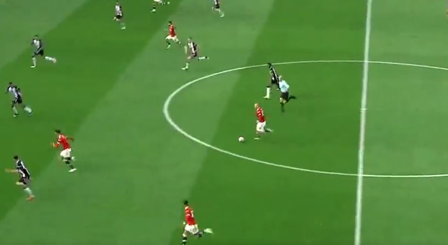 Luke Shaw assist for Cristiano Ronaldo