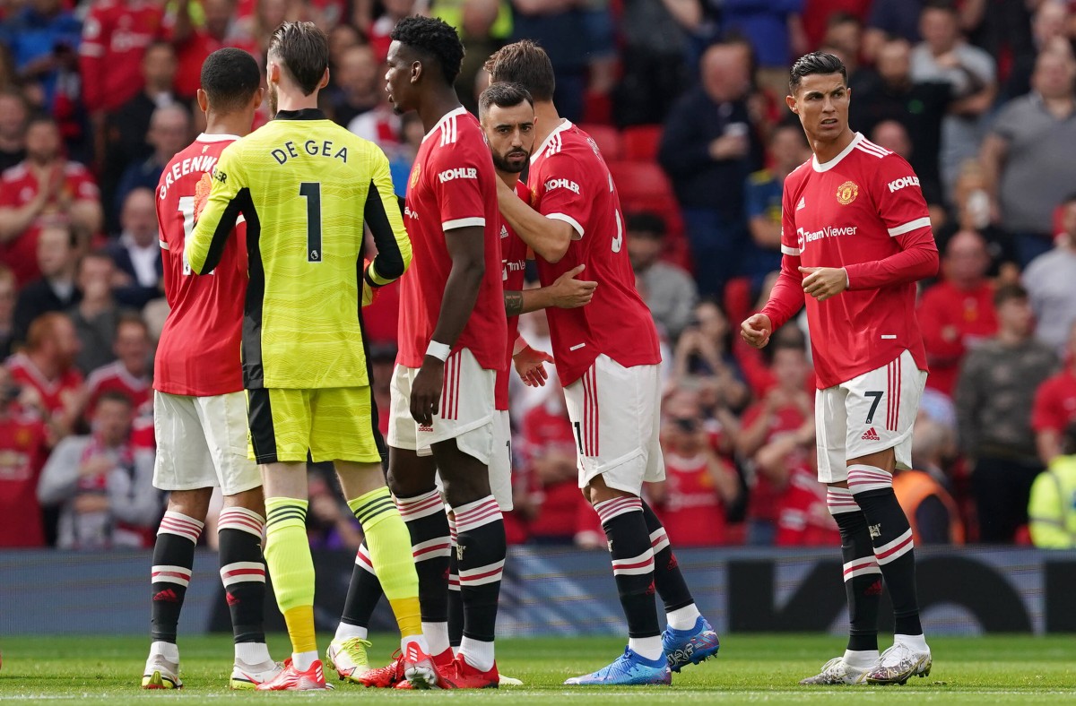Man Utd De Gea Pogba Fernandes Ronaldo