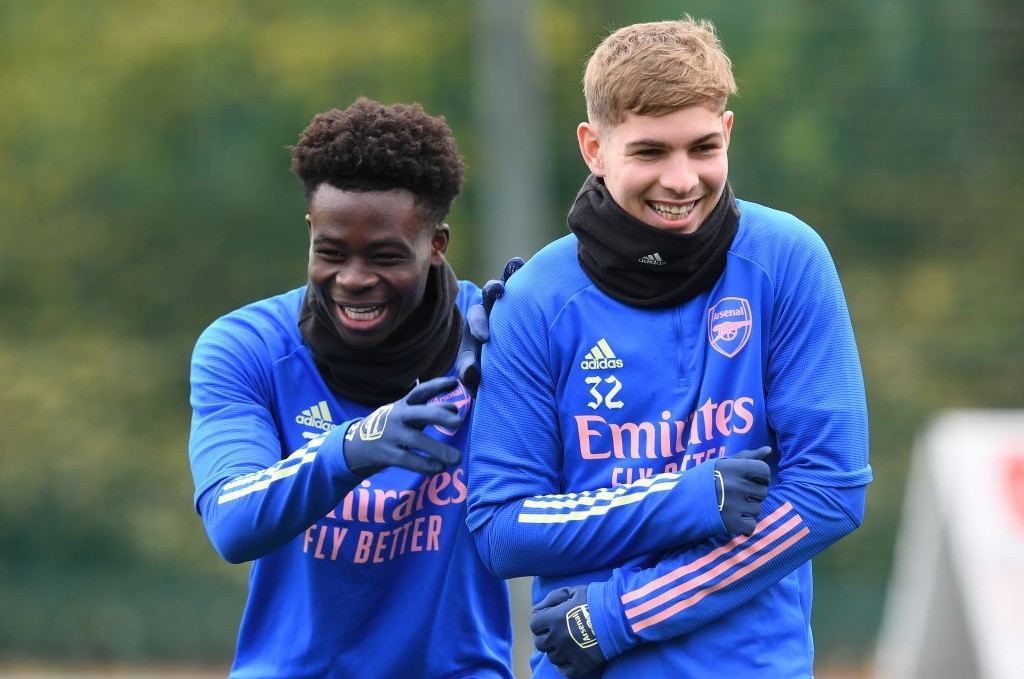 Saka Smith Rowe Arsenal