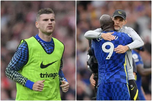 Timo Werner and Romelu Lukaku for Chelsea