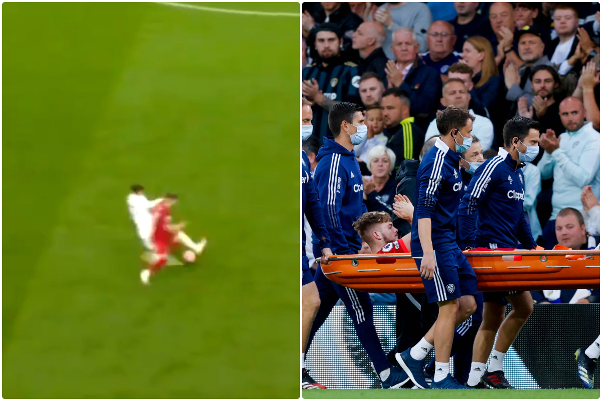 Video - Harvey Elliott injured for Liverpool vs Leeds