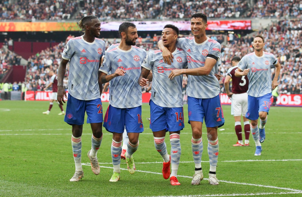 Wan-Bissaka Fernandes Lingard Ronaldo Manchester United