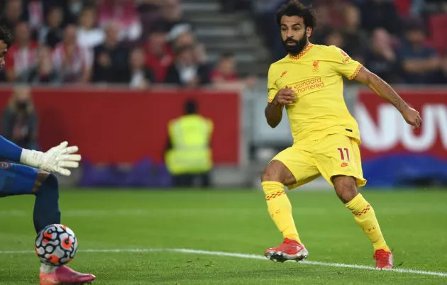 mohamed salah vs brentford