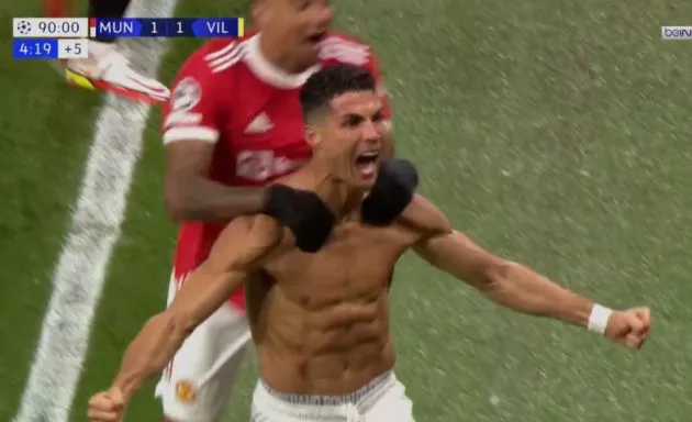 ronaldo 2-1 villarreal