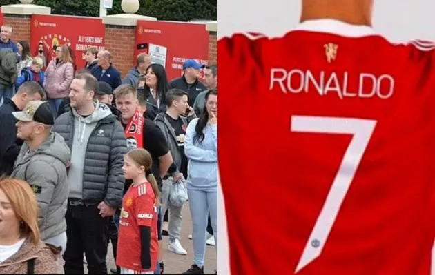 ronaldo 7 shirt queue