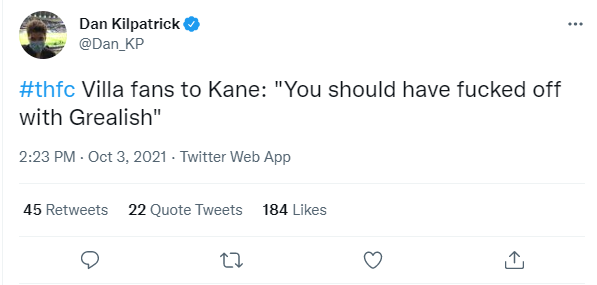 villa fans kane chant villa fans kane chant