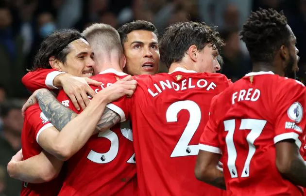 Cavani McTominay Ronaldo Lindelof Fred Man United