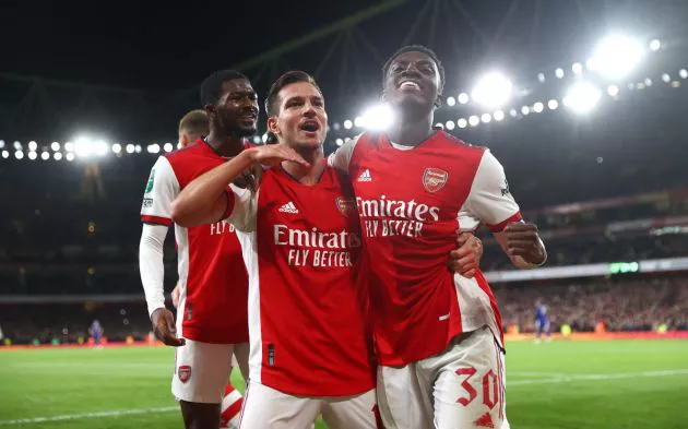 Cedric Soares Eddie Nketiah Arsenal Leeds