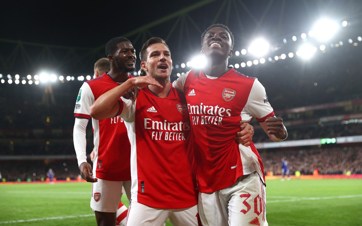 Cedric Soares Eddie Nketiah Arsenal Leeds