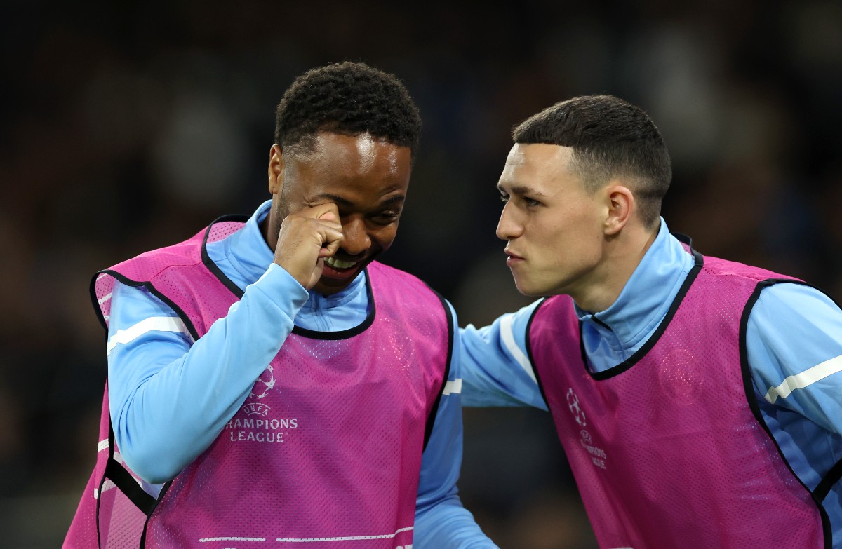 Man City raheem sterling phil foden