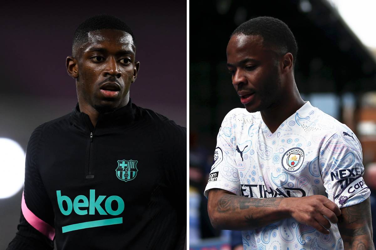 ousmane dembele barcelona raheem sterling manchester city