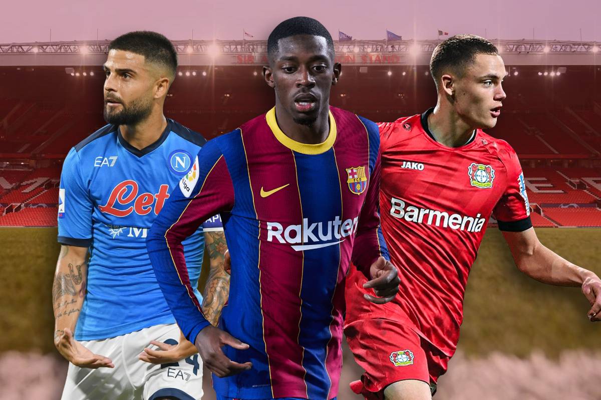 lorenzo insigne ousmane dembele florian wirtz manchester united