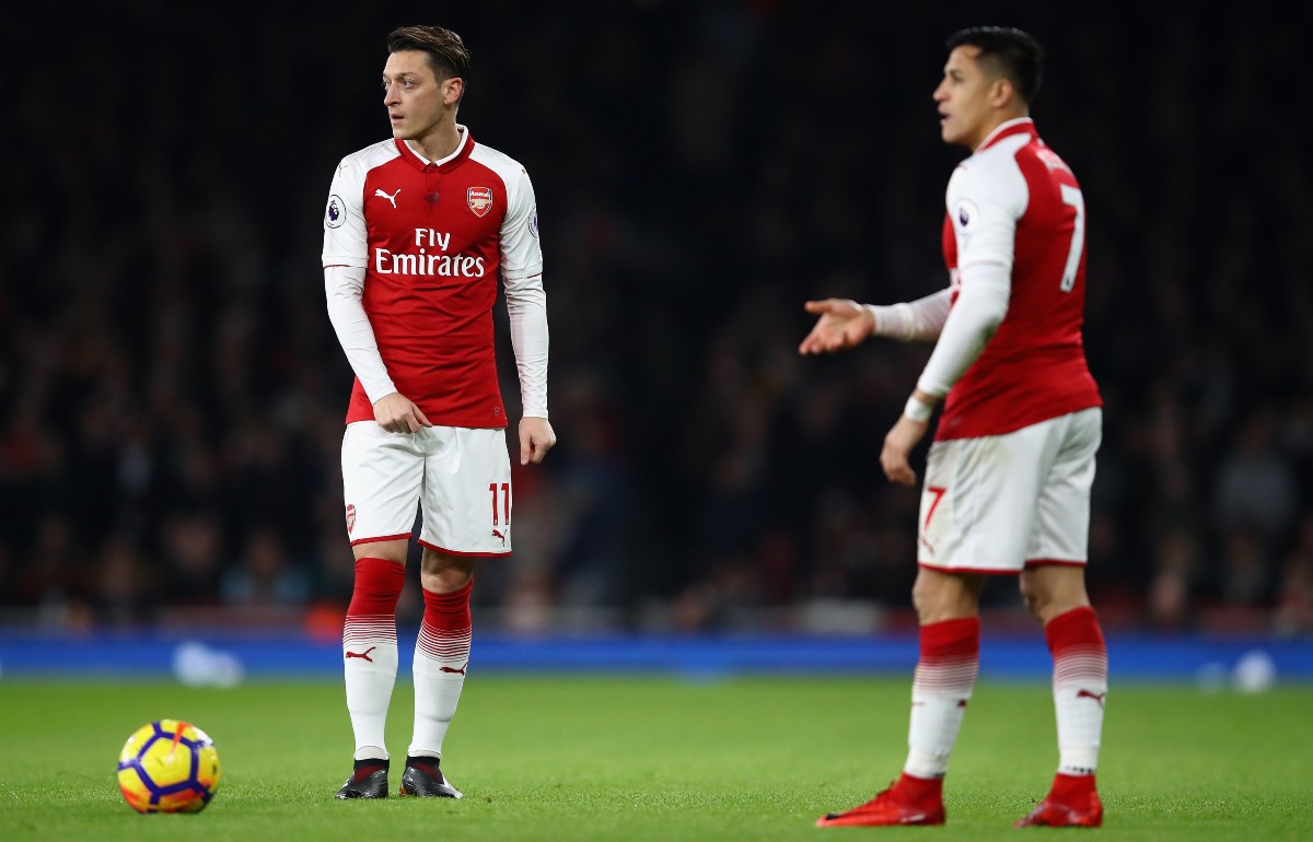 Ozil and Sanchez 2017-18