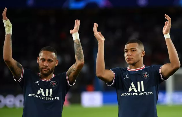 PSG Man City Neymar Kylian Mbappe