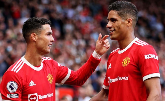 cristiano ronaldo raphael varane manchester united