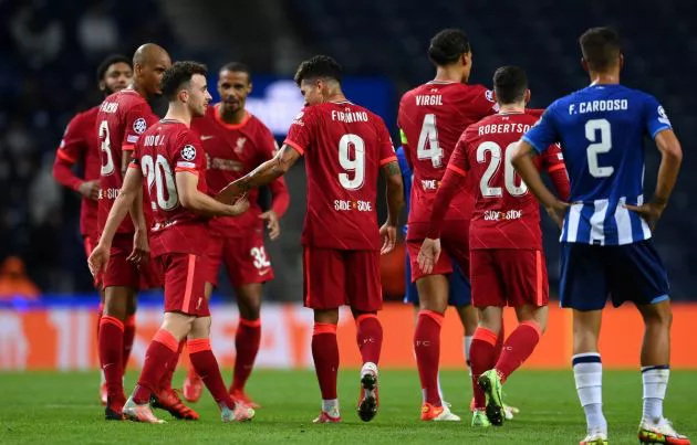 liverpool fabinho firmino jota van dijk robertson