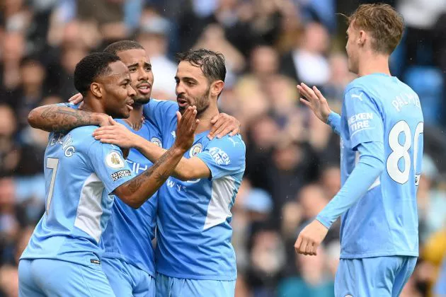 raheem sterling gabriel jesus bernardo silva manchester city
