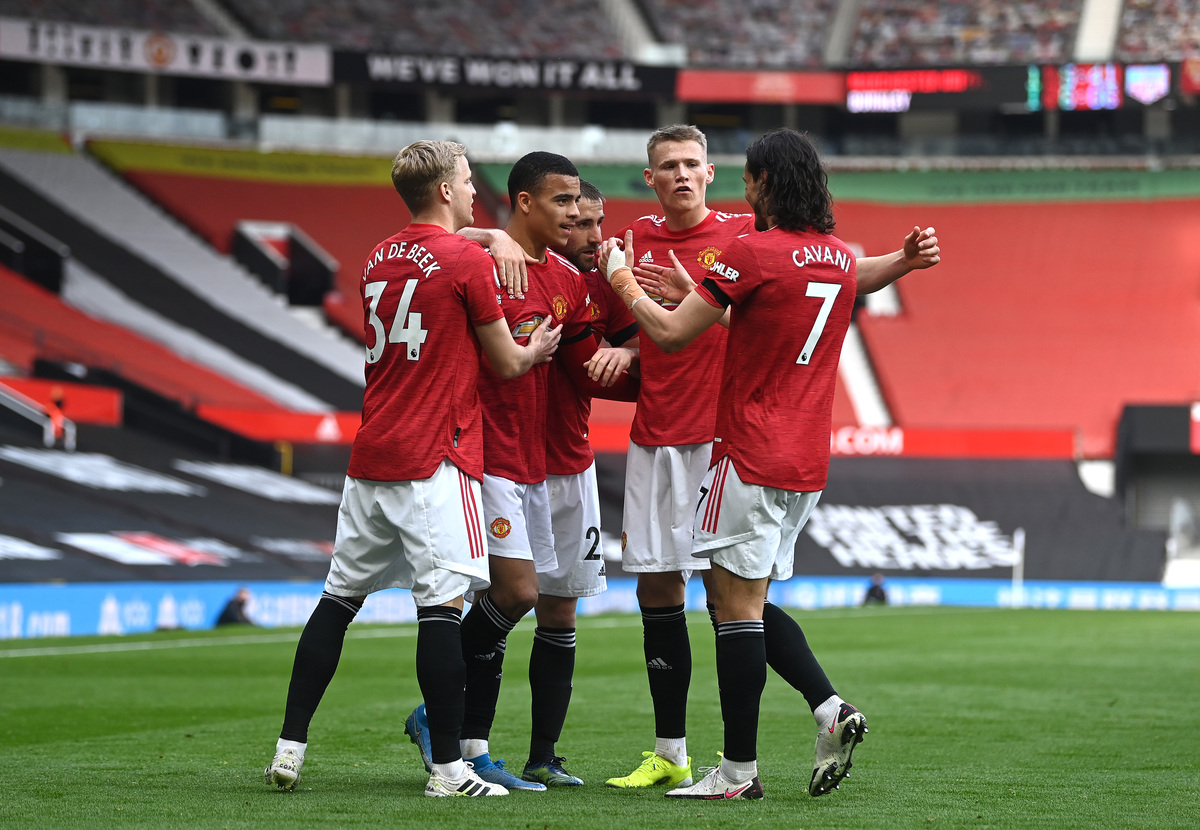 van de beek greenwood mctominay cavani manchester united
