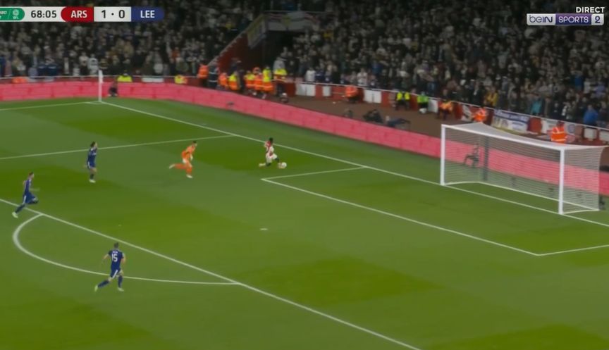nketiah goal vs leeds united