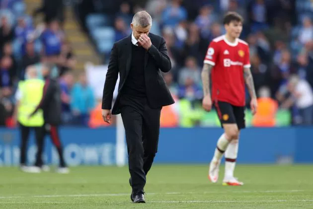 solskjaer man utd leicester