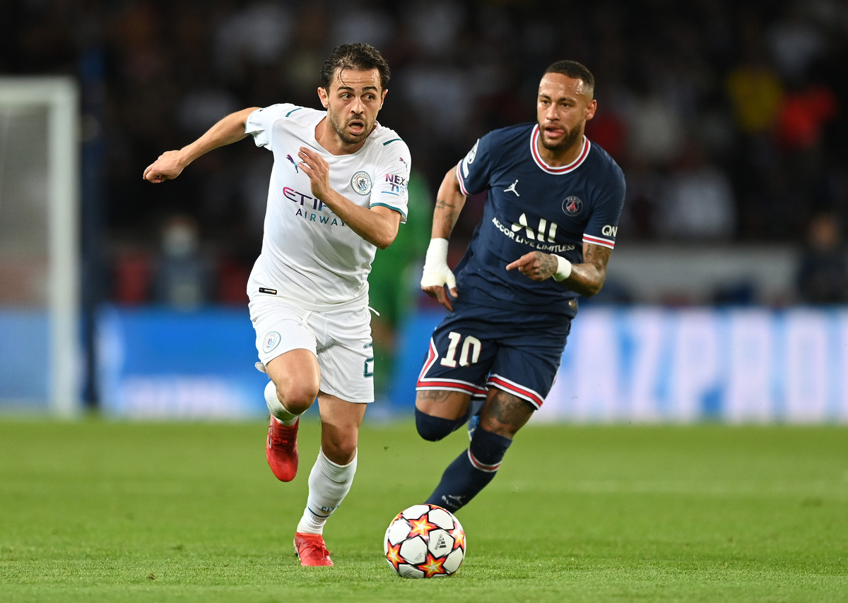 bernardo silva manchester city neymar paris saint-germain