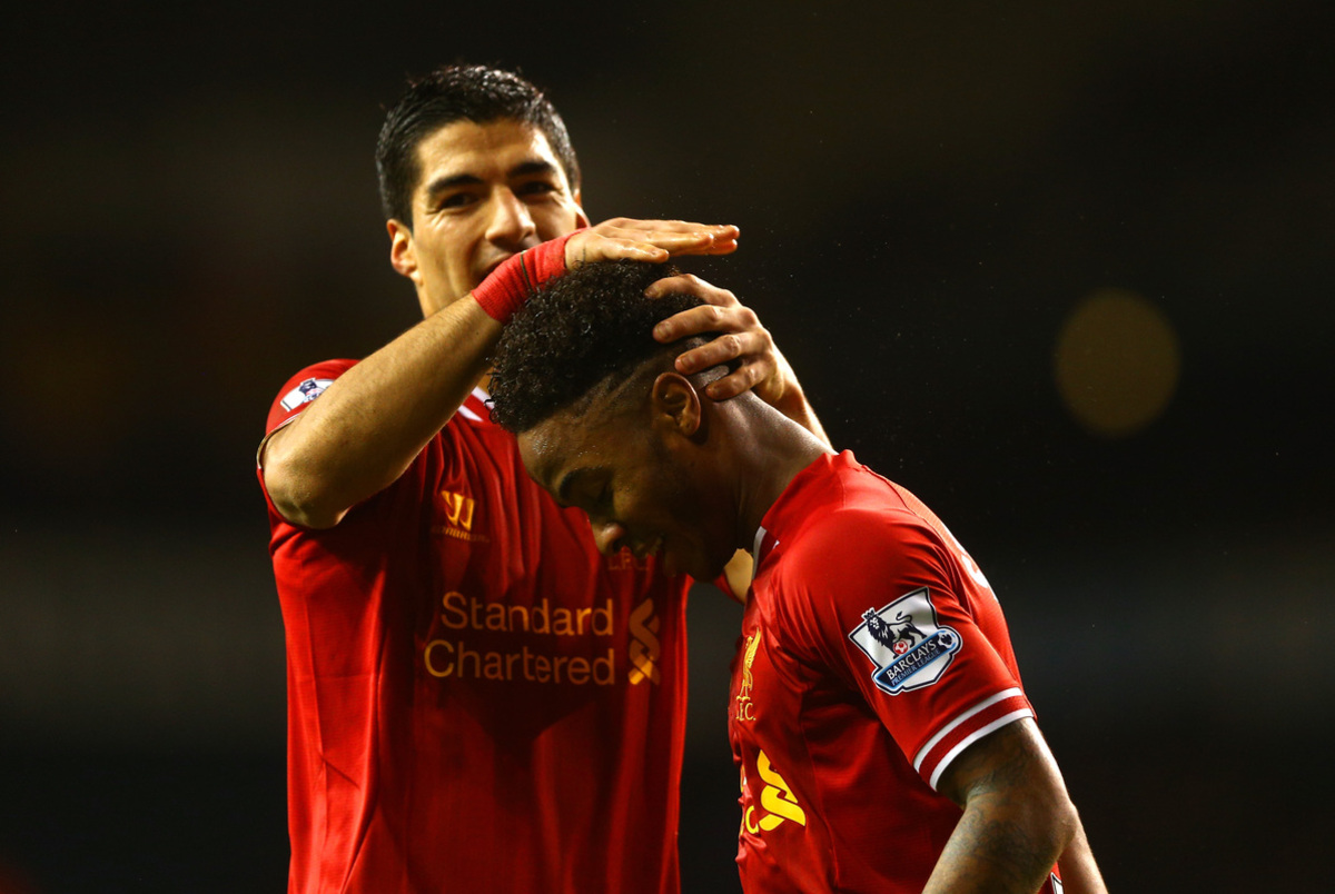 luis suarez raheem sterling liverpool