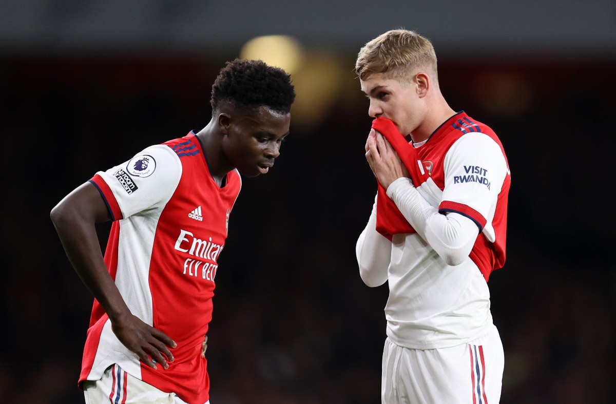 Bukayo Saka Emile Smith Rowe Arsenal