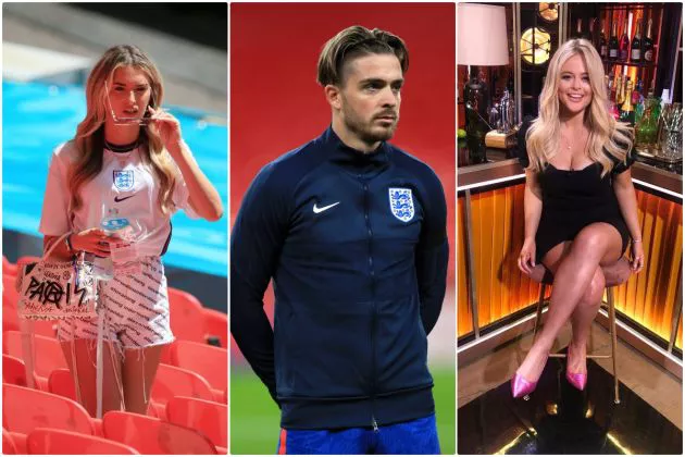 Jack Grealish, Sasha Attwood and Emily Atack