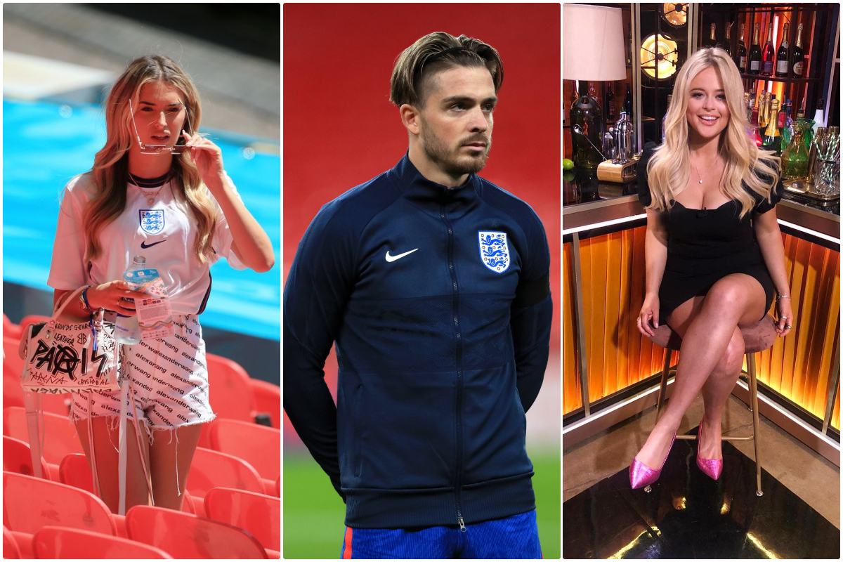 Jack Grealish, Sasha Attwood and Emily Atack