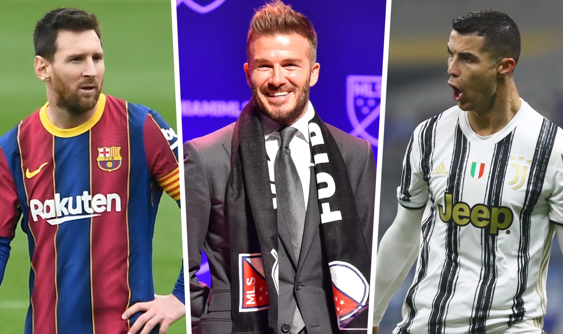 Leo Messi Dave Beckham Cris Ronaldo