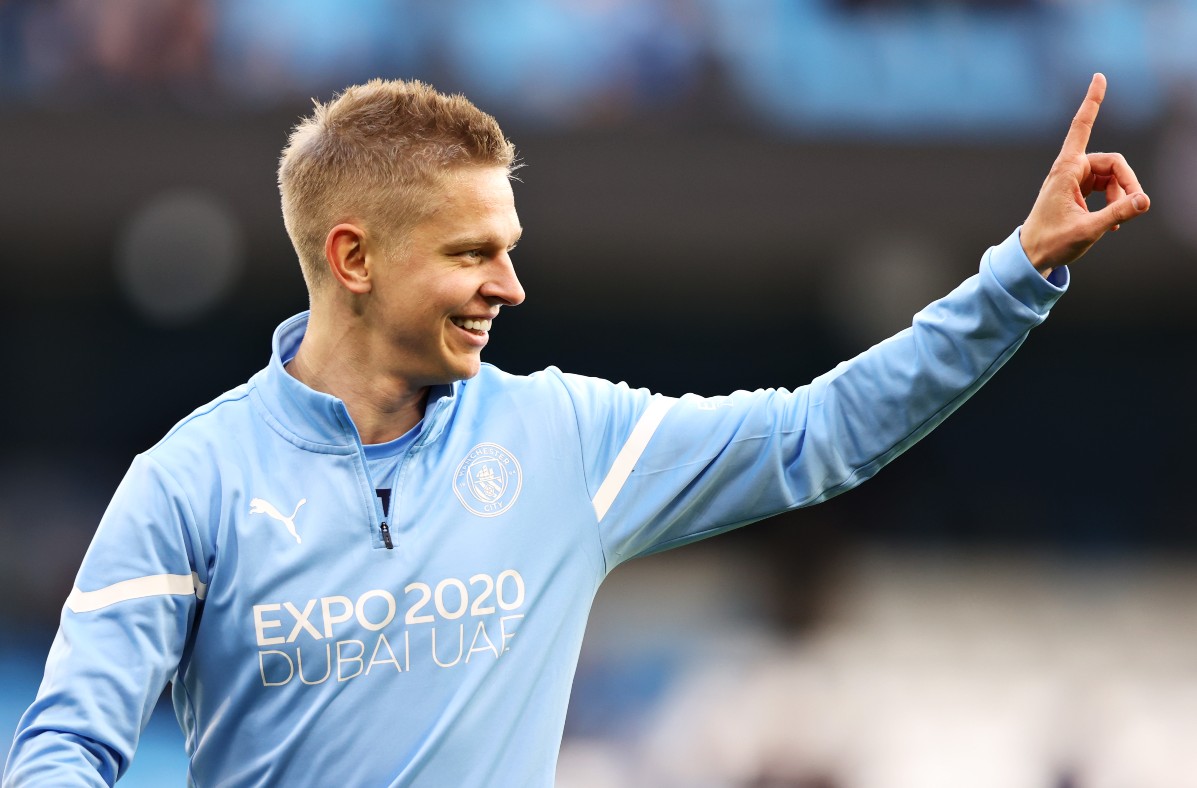 Man City Zinchenko Crystal Palace