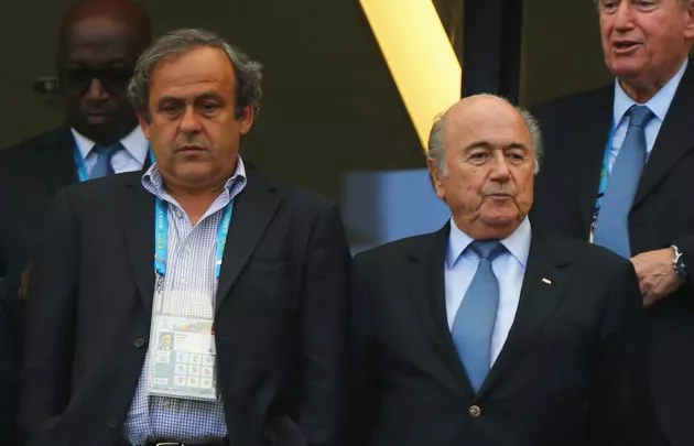 Michel Platini Sepp Blatter