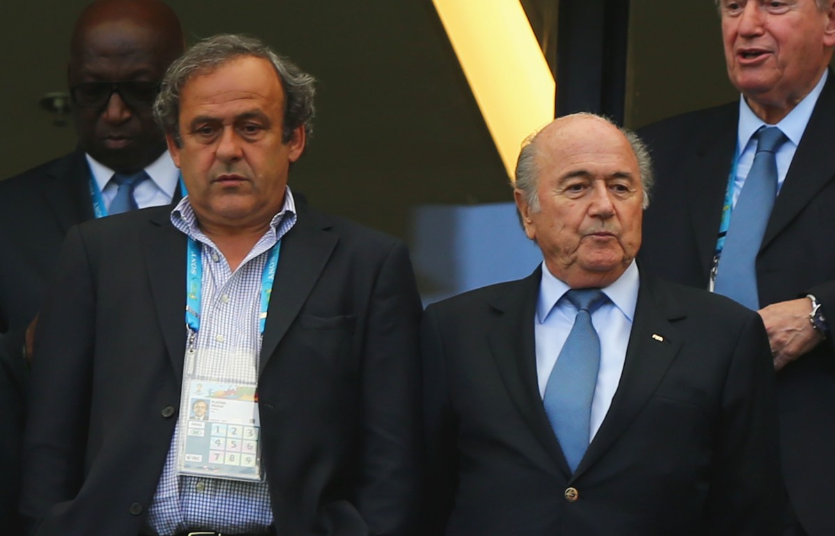 Michel Platini Sepp Blatter