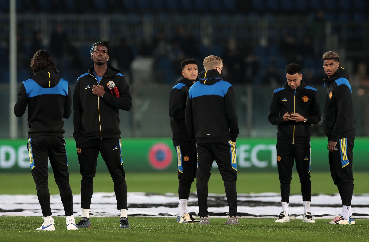 Pogba Sancho Van de Beek Lingard Rashford Man Utd