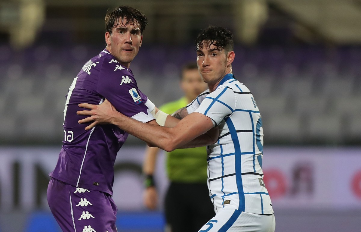 Vlahovic Fiorentina vs Inter Milan