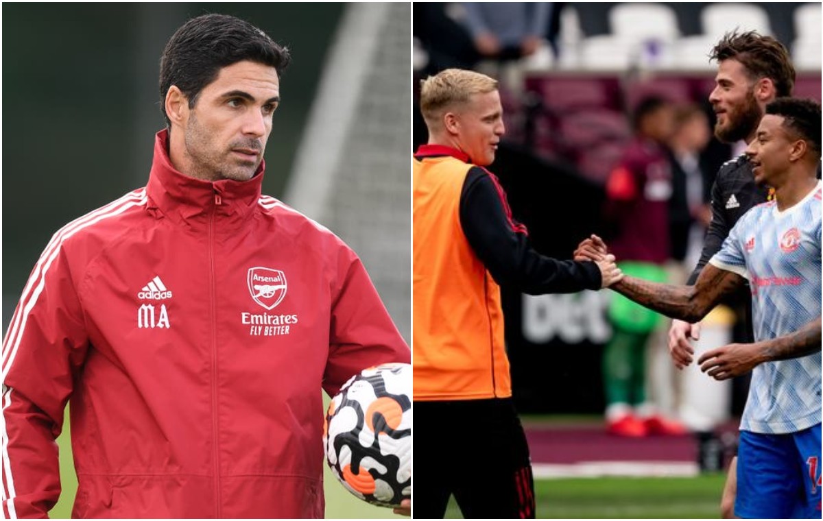 arteta van de beek lingard de gea