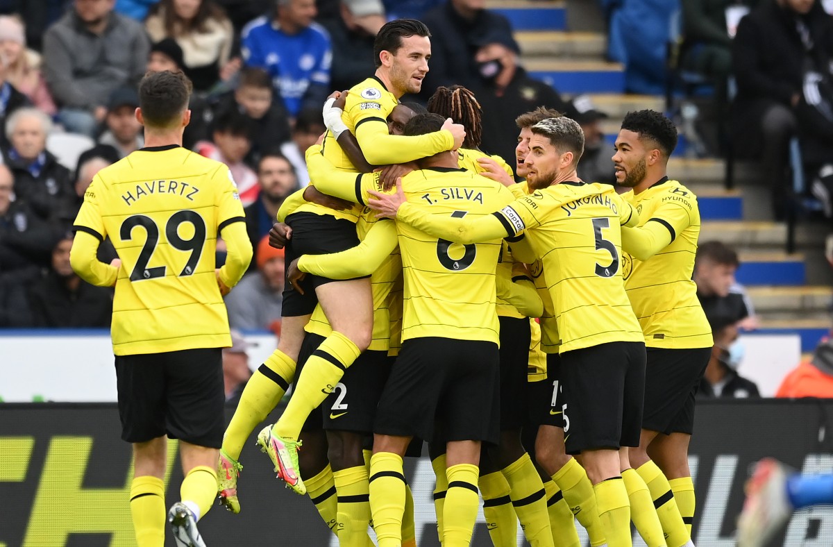 havertz chilwell jorginho james silva chelsea leicester