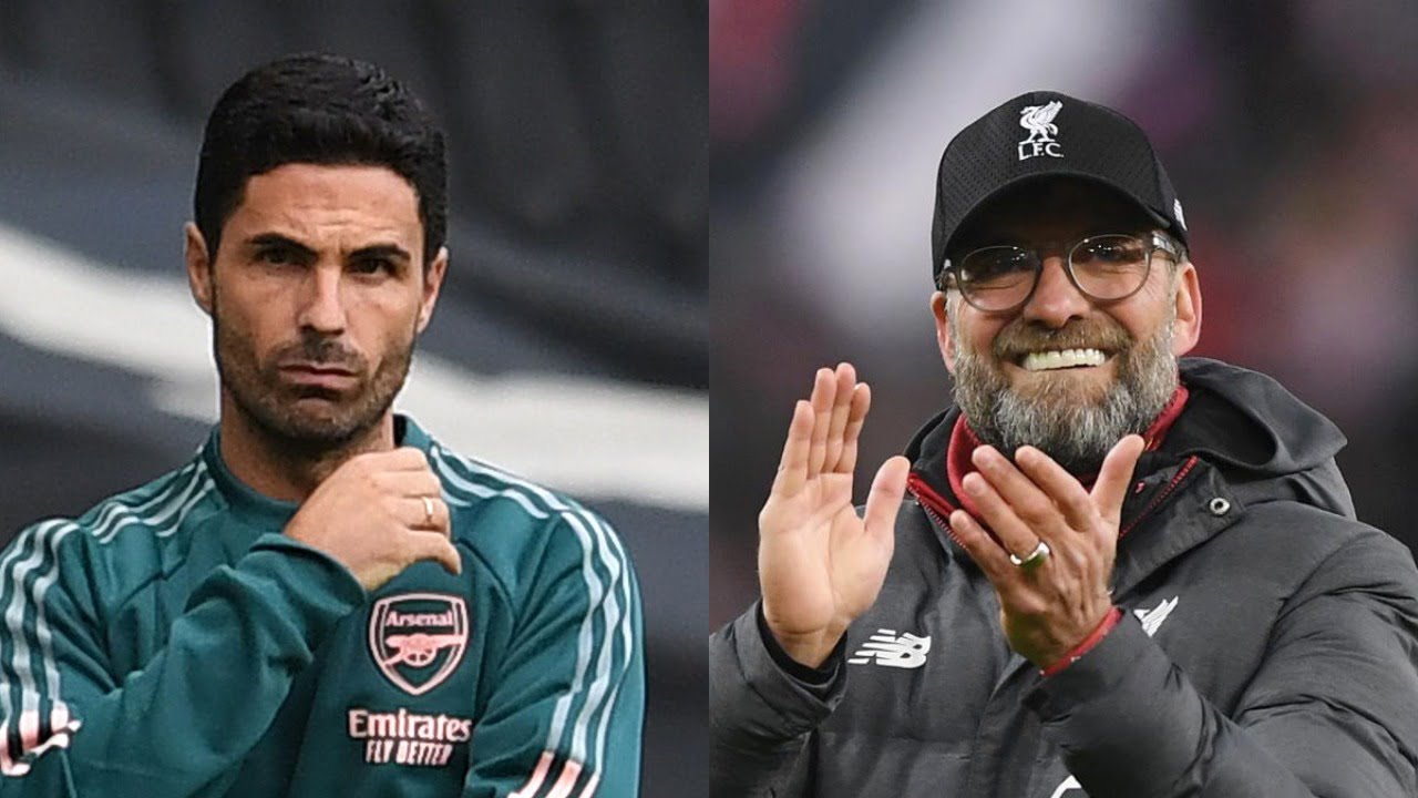 mikel arteta jurgen klopp