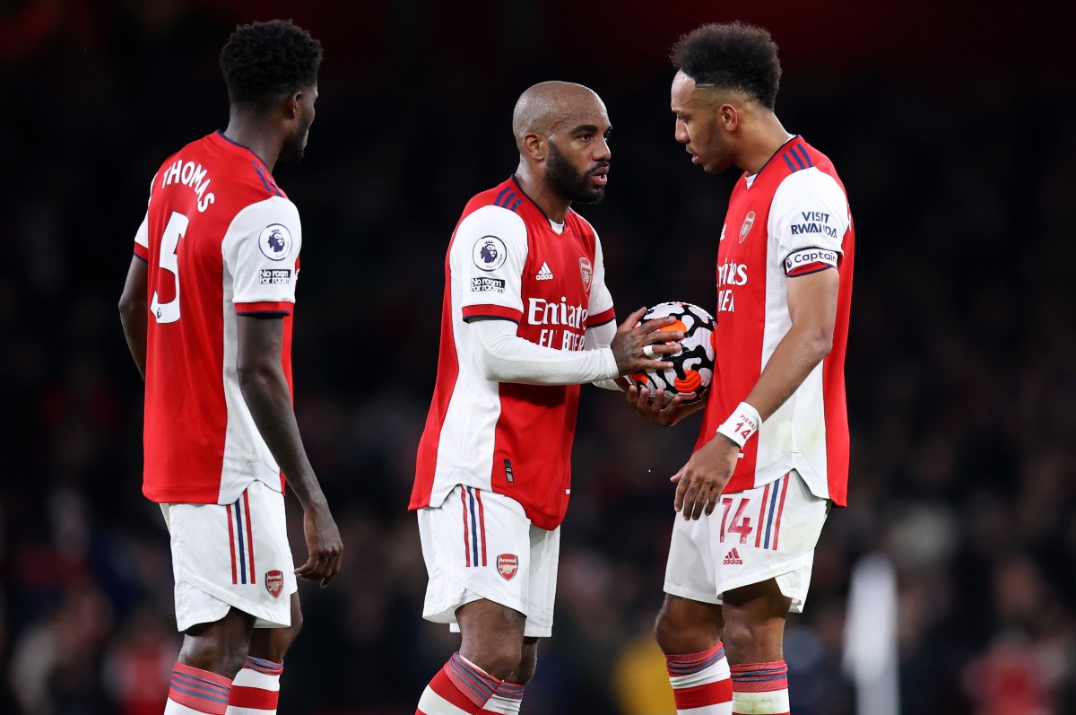 partey lacazette aubameyang arsenal