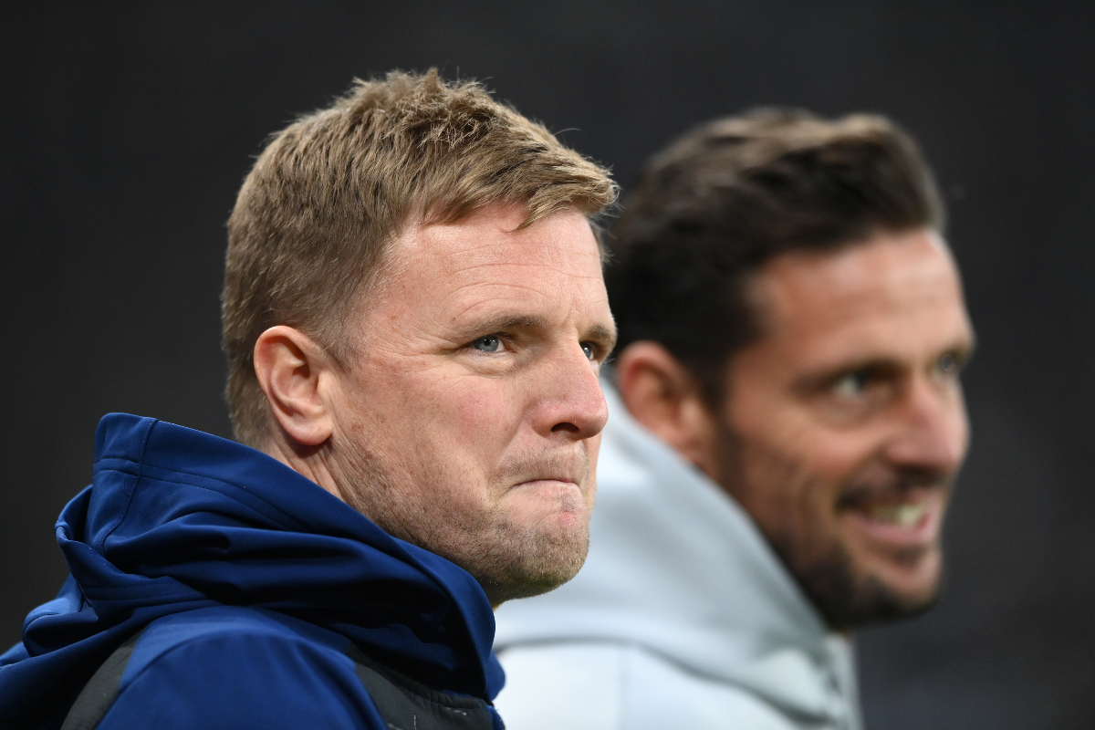 Eddie Howe during Newcastle vs Man United