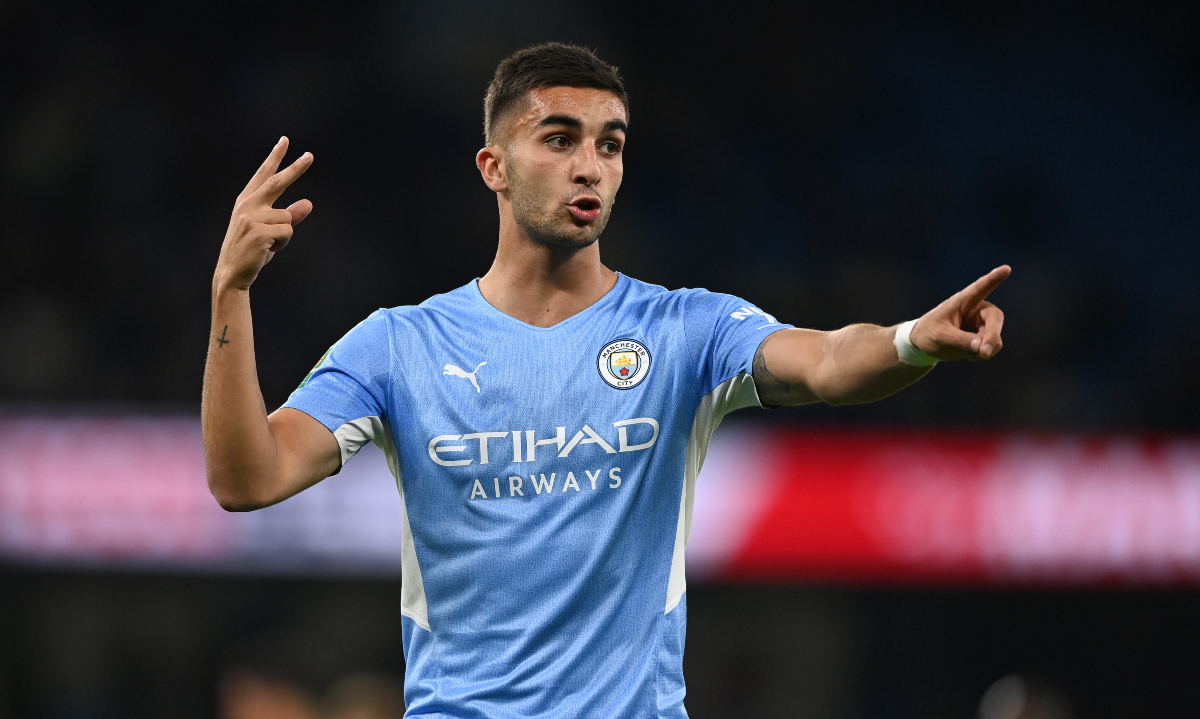 Ferran Torres instructions for Man City